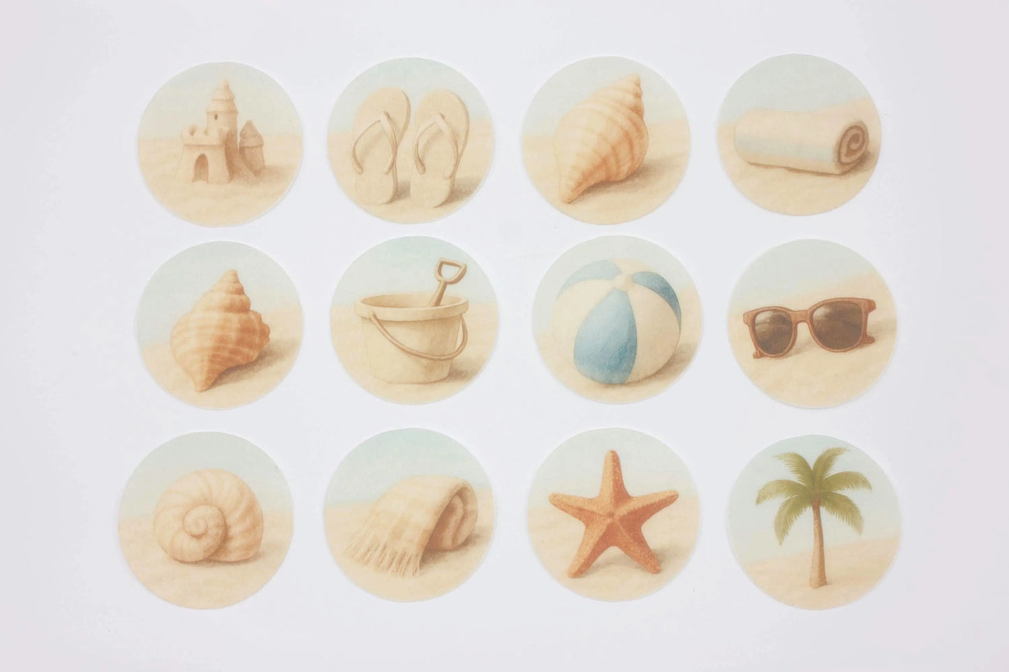 Beach Cupcake Toppers (12)
