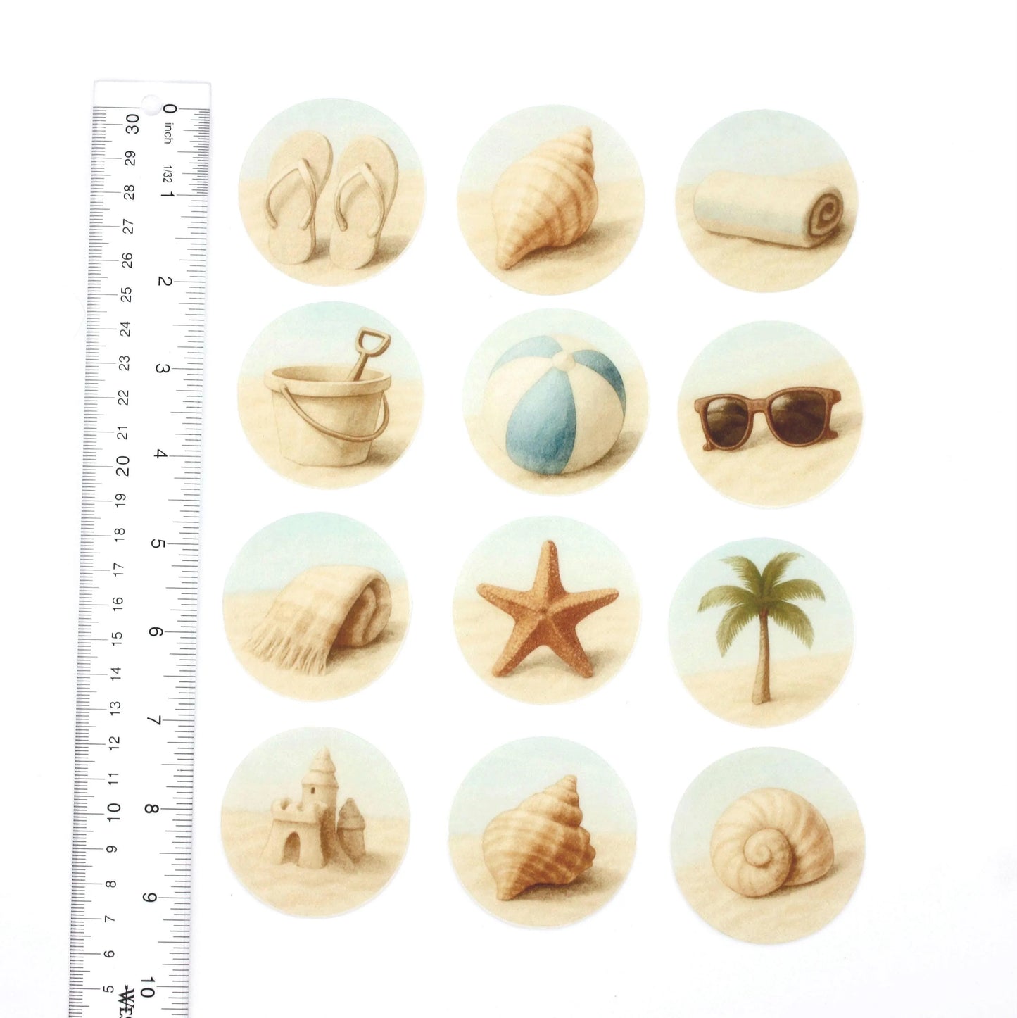 Beach Cupcake Toppers (12)