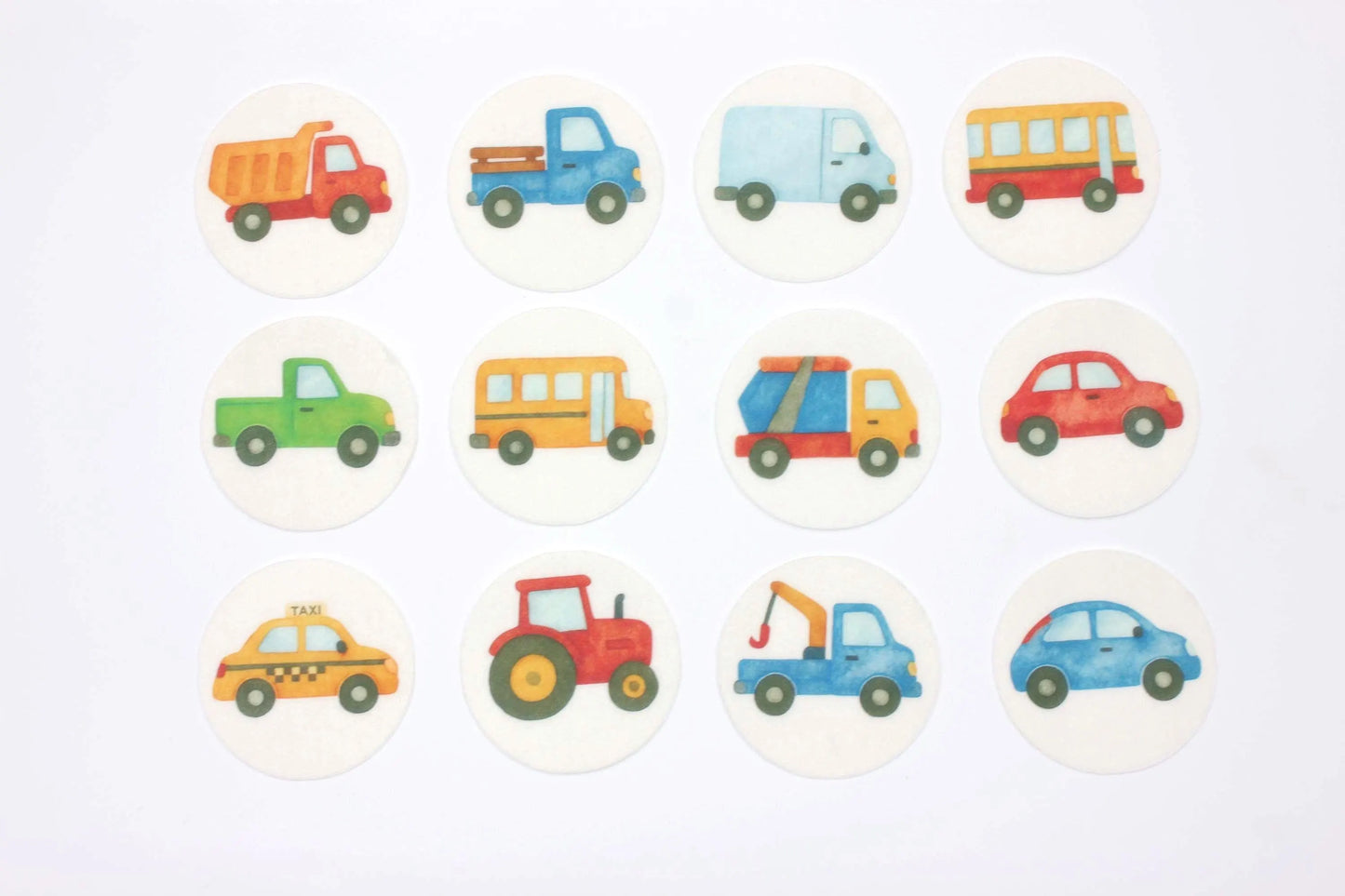 Cars and Trucks Cupcake Toppers (12)