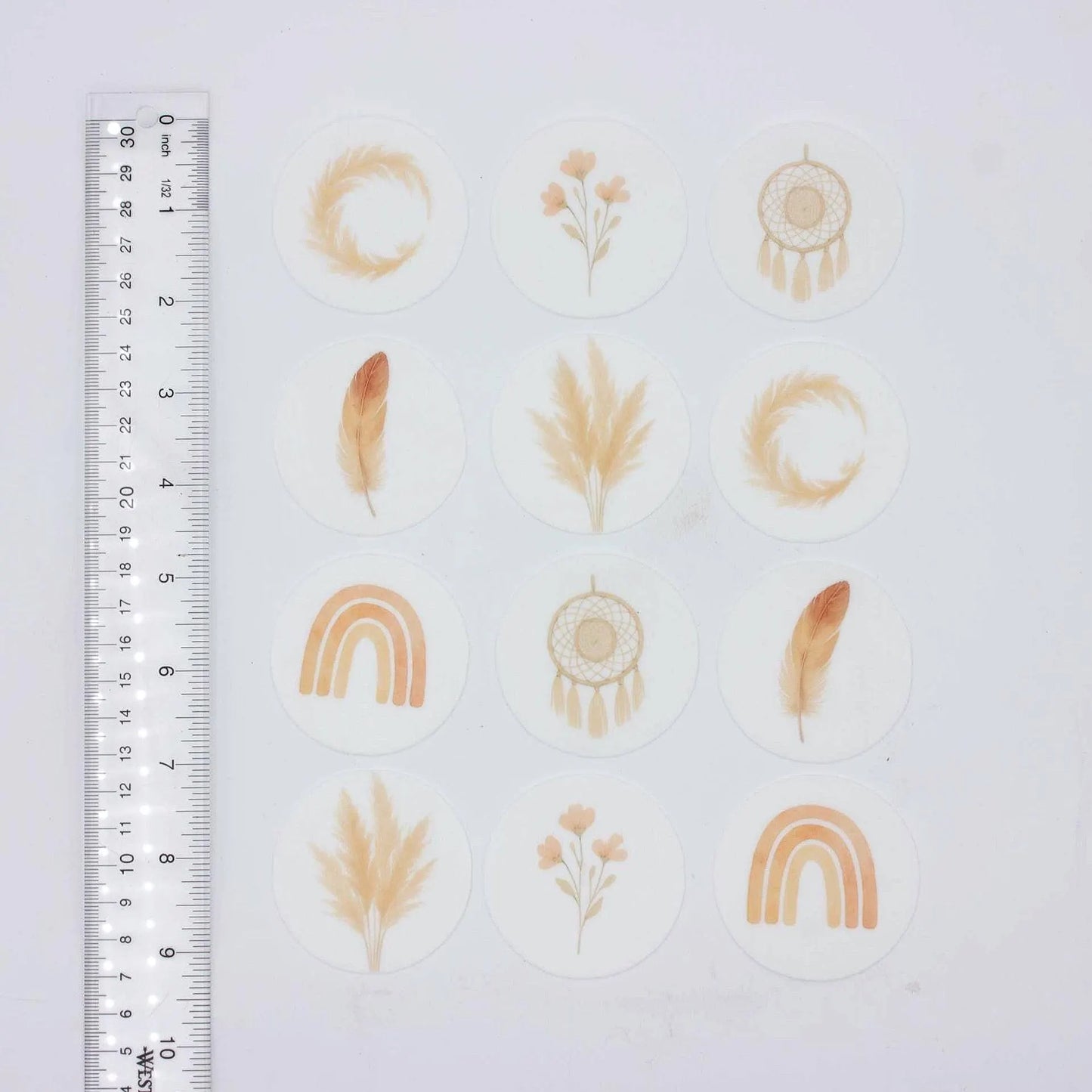 Boho Cupcake Toppers (12)