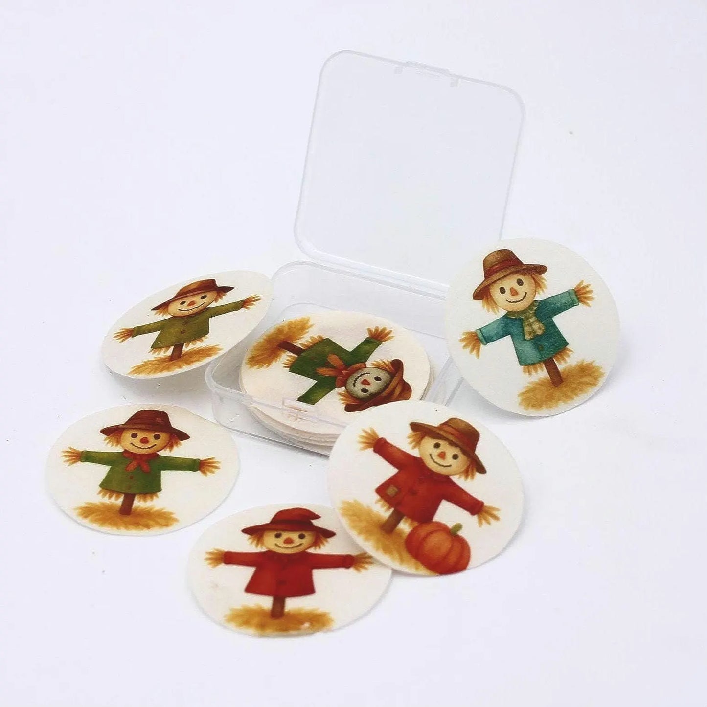 Scarecrow Cupcake Toppers (12)