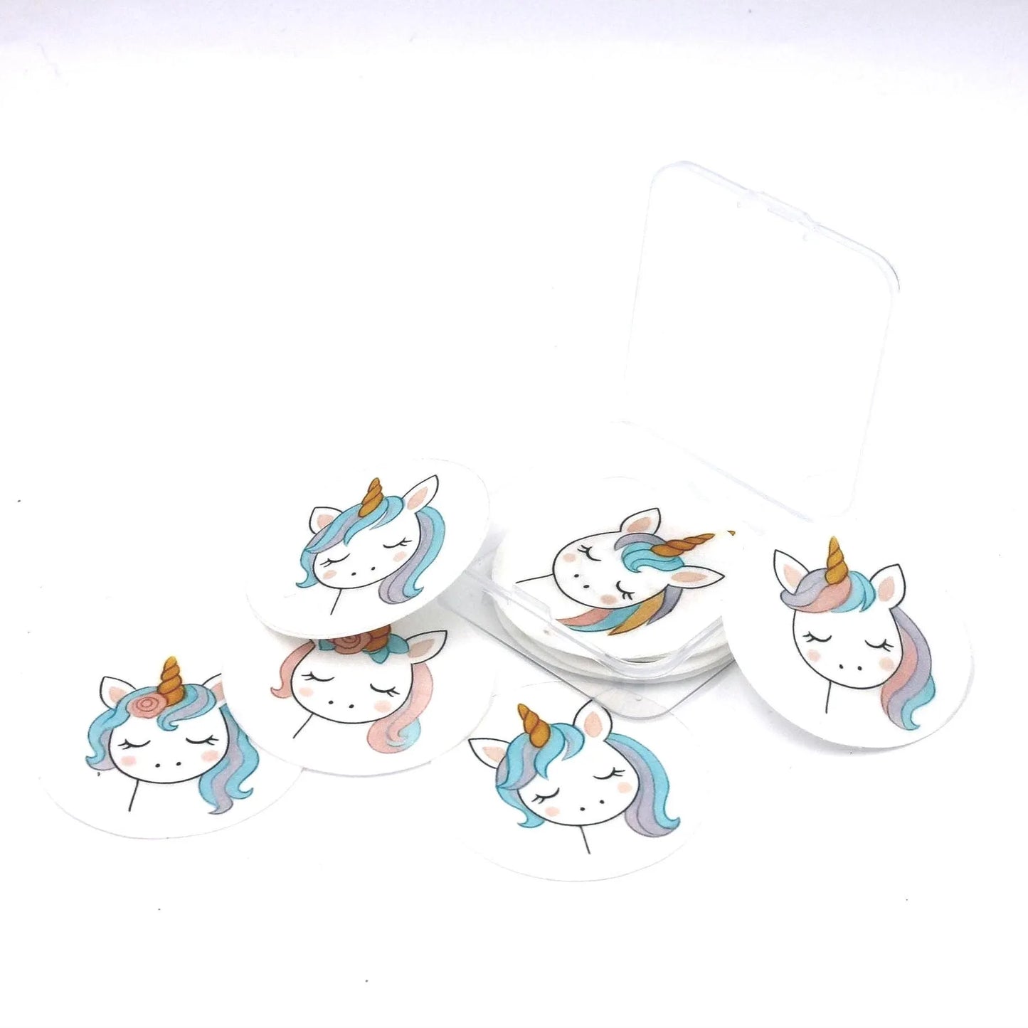 Cute Unicorn Cupcake Toppers (12)