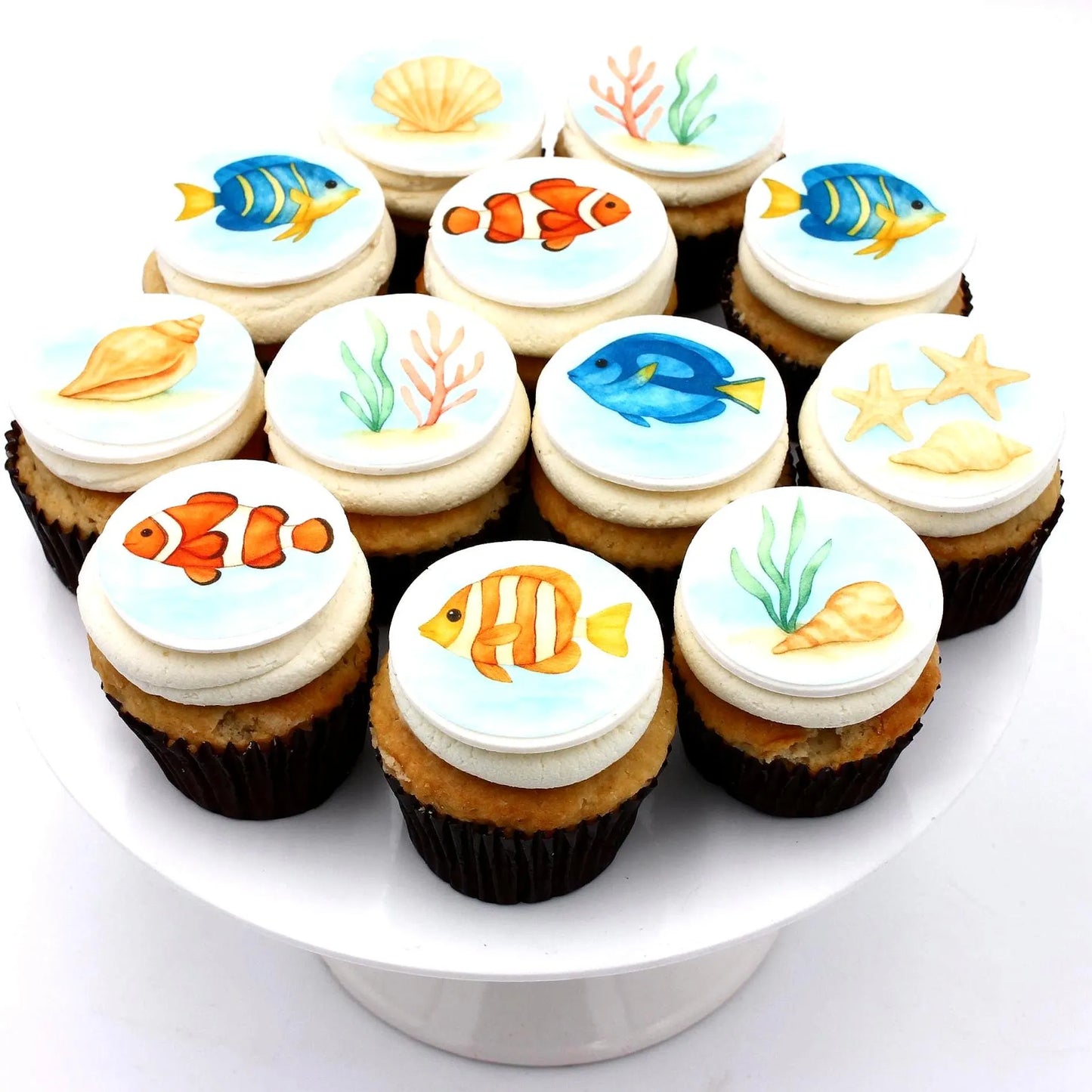 Fish Cupcake Toppers (12)