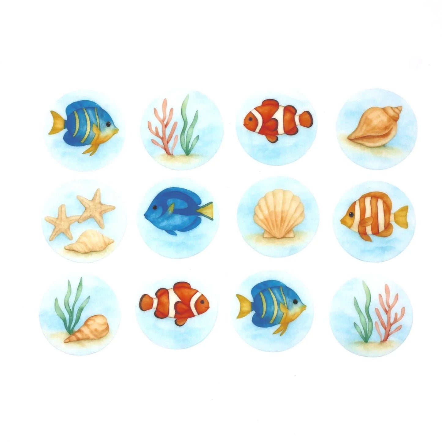 Fish Cupcake Toppers (12)