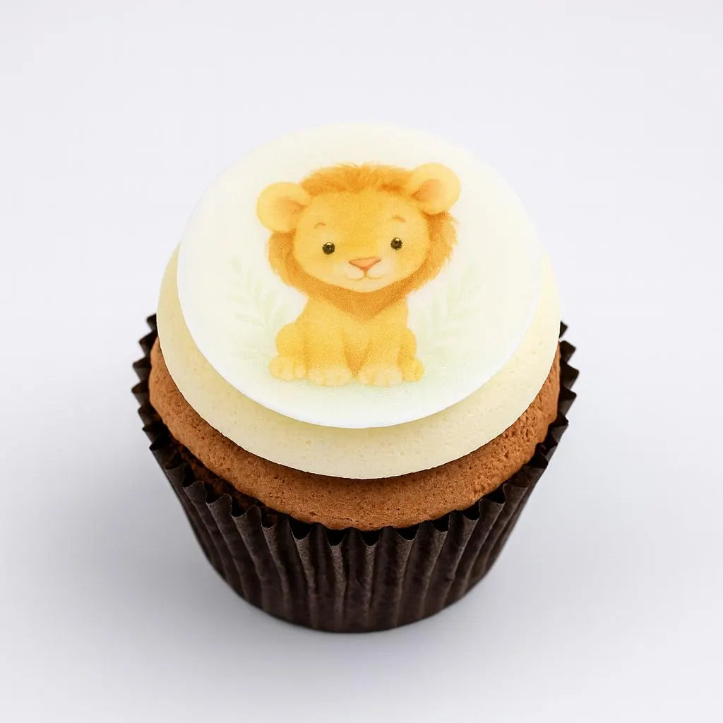 Jungle & Safari Animals Cupcake Toppers (12)