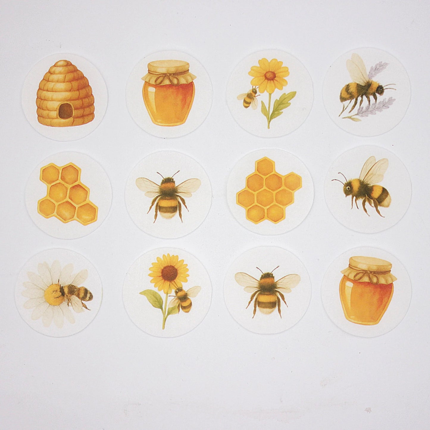 Bee Cupcake Toppers (12)