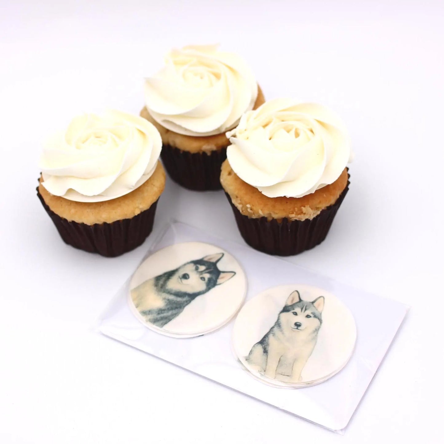 Husky Cupcake Toppers (12)