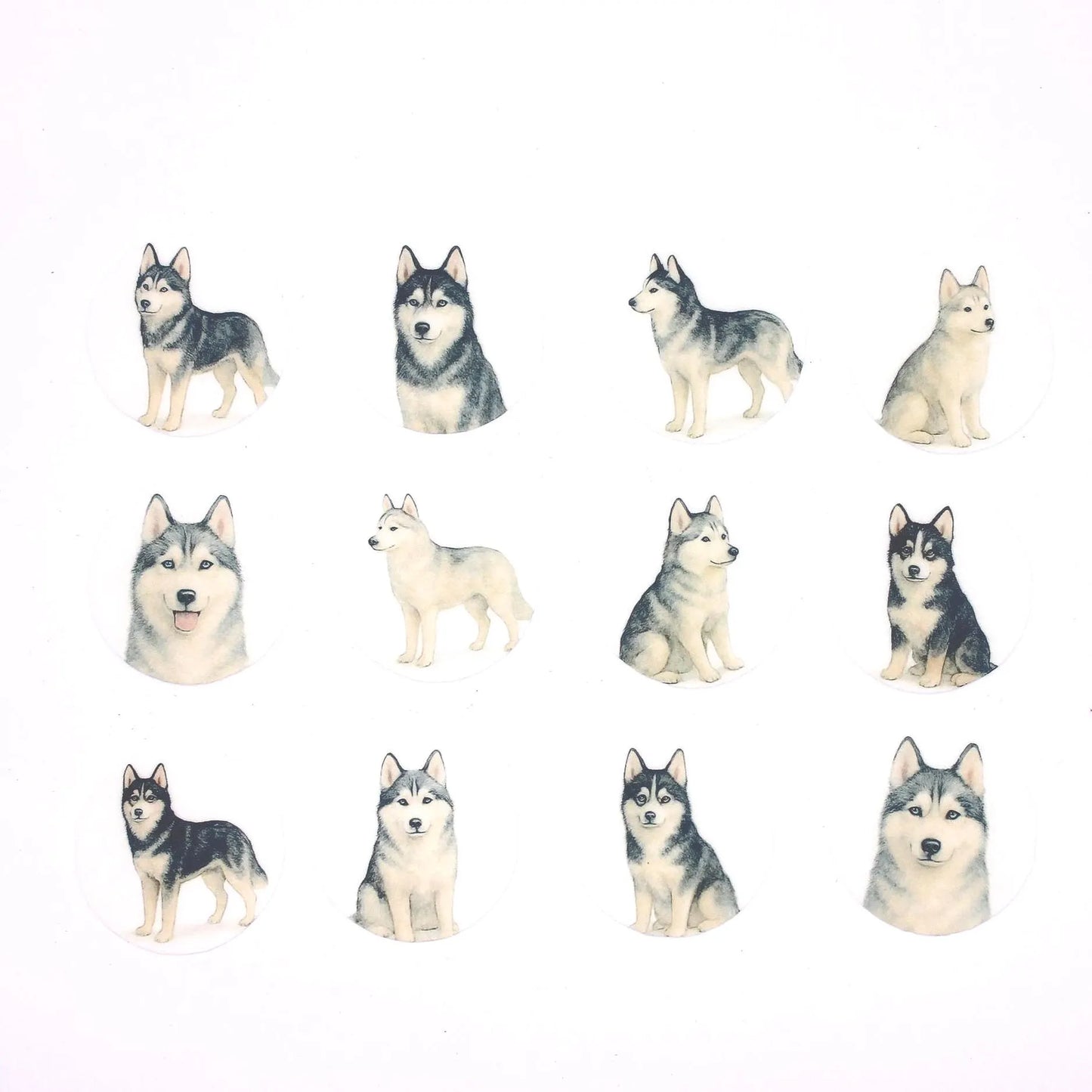 Husky Cupcake Toppers (12)