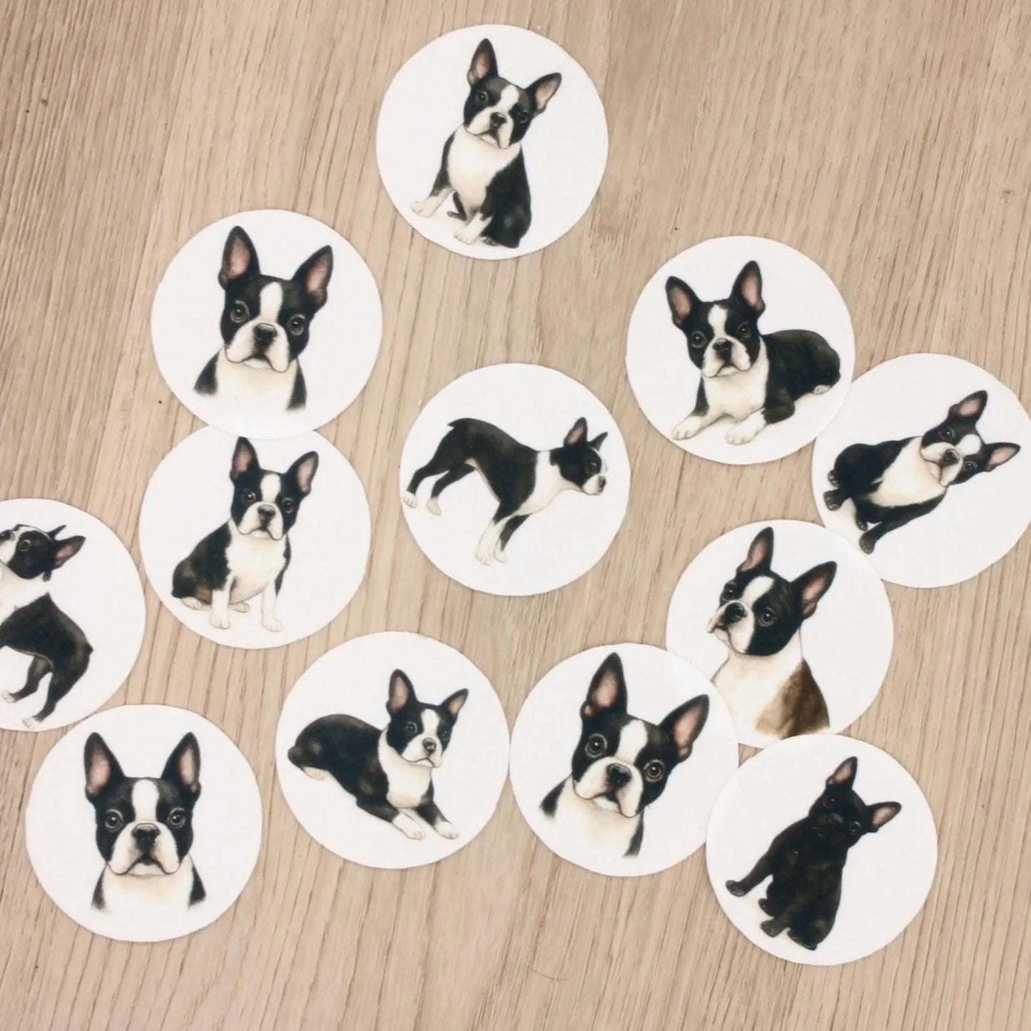 French Bulldog Cupcake Toppers (12)