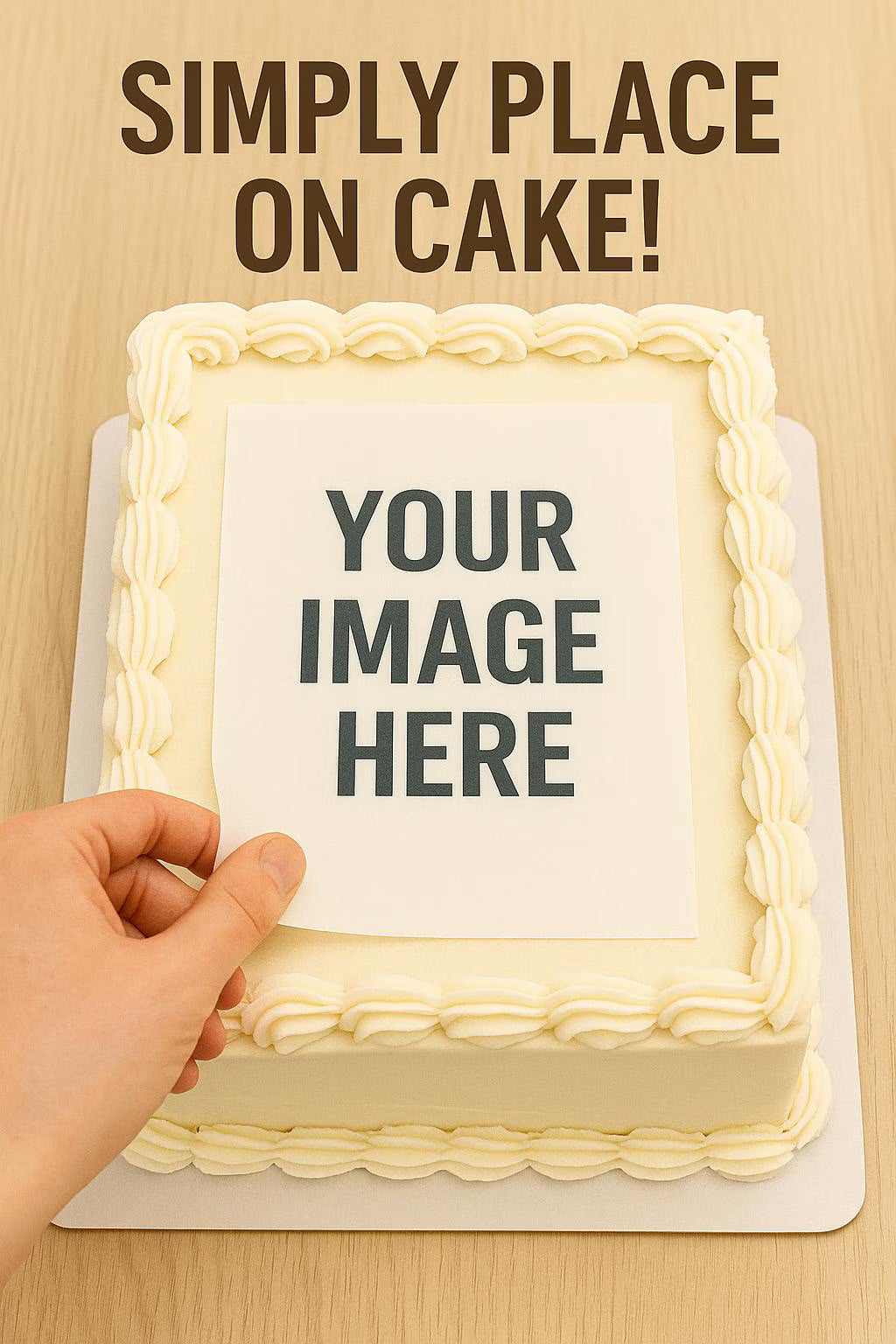 Custom Photo Edible Image Sheet | 8x11 Uncut Paper | Personalized Edible Print | Your Image Here | Custom Cake or Cupcake Topper Sheet