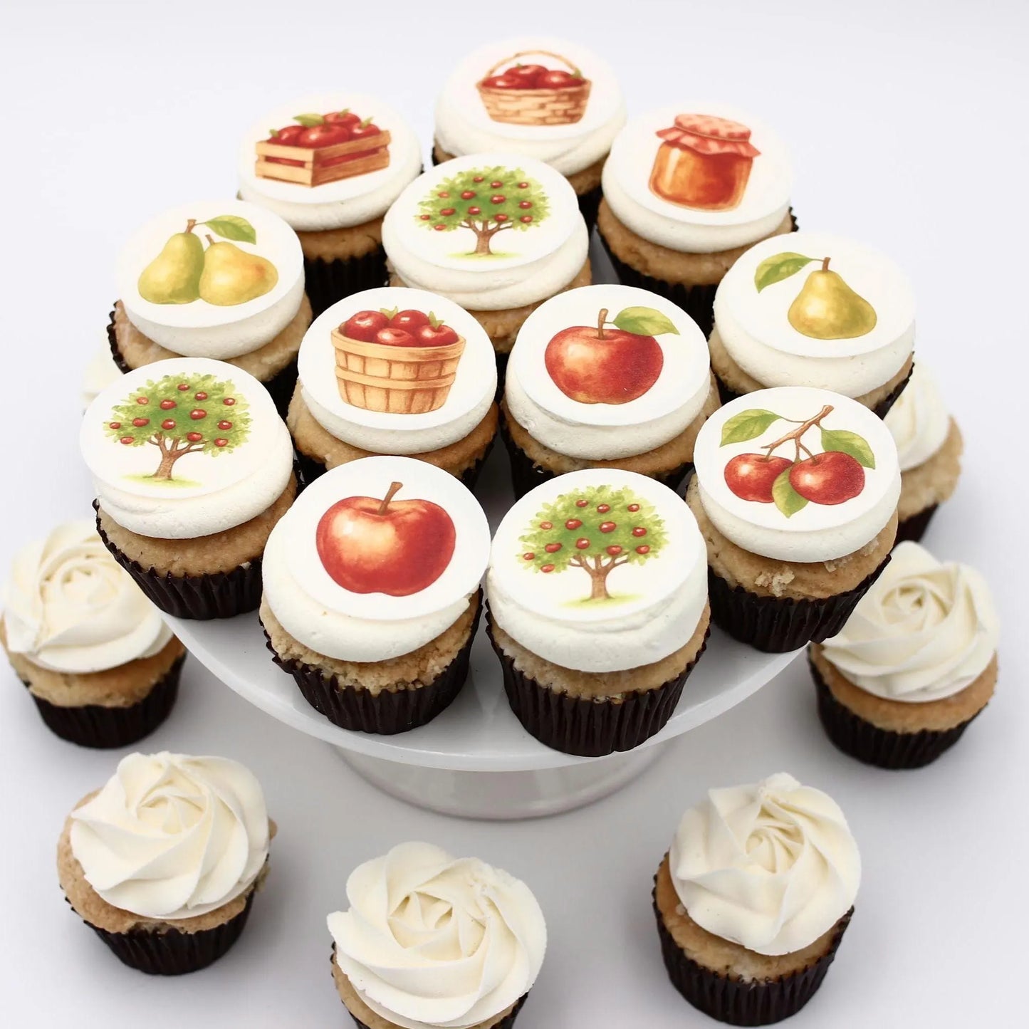 Orchard & Fruit Cupcake Toppers (12)