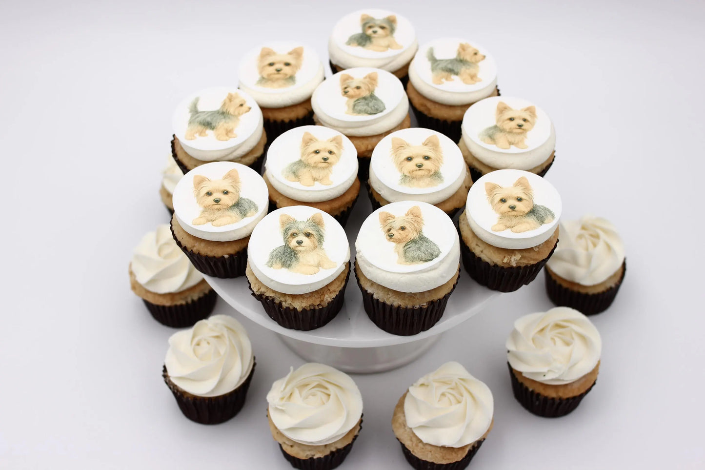 Yorkshire Terrier Cupcake Toppers (12)
