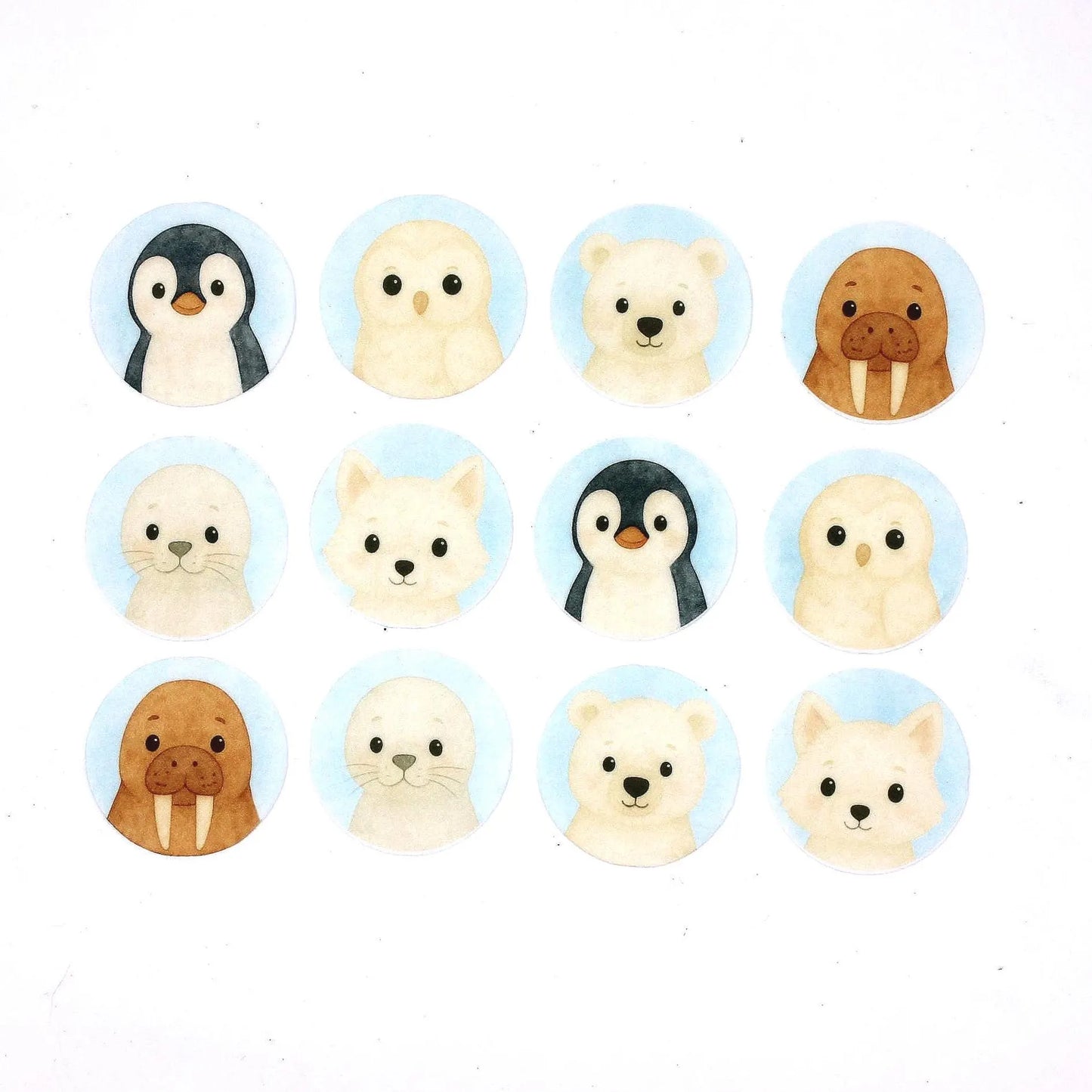 Arctic Animals Cupcake Toppers (12)