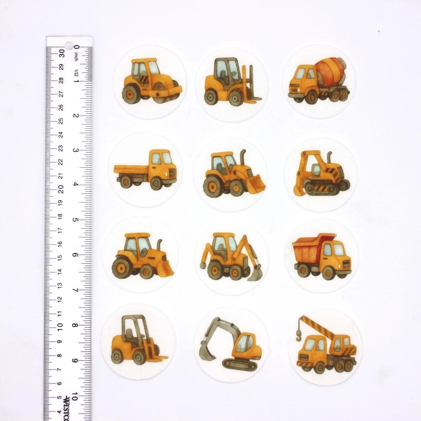 Construction Cupcake Toppers (12)