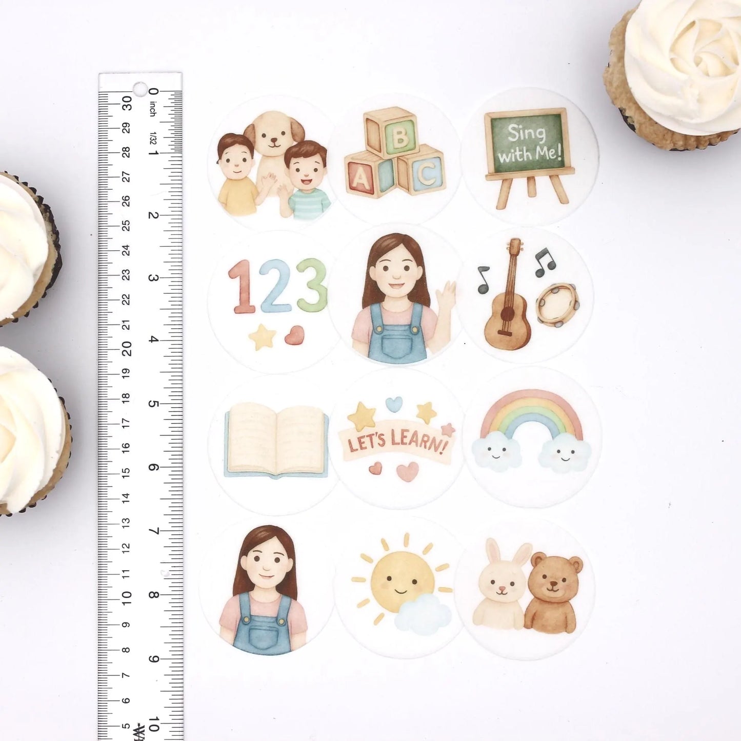 Learning & School Cupcake Toppers (12)