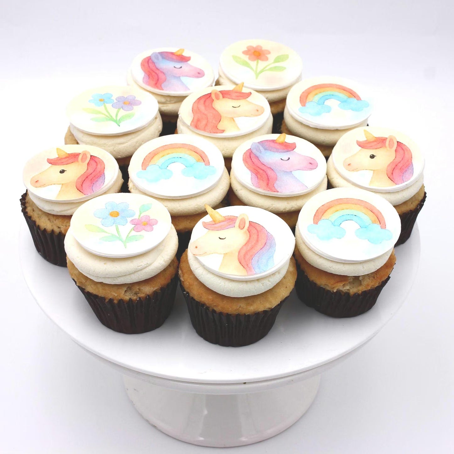 Unicorn Cupcake Toppers (12)