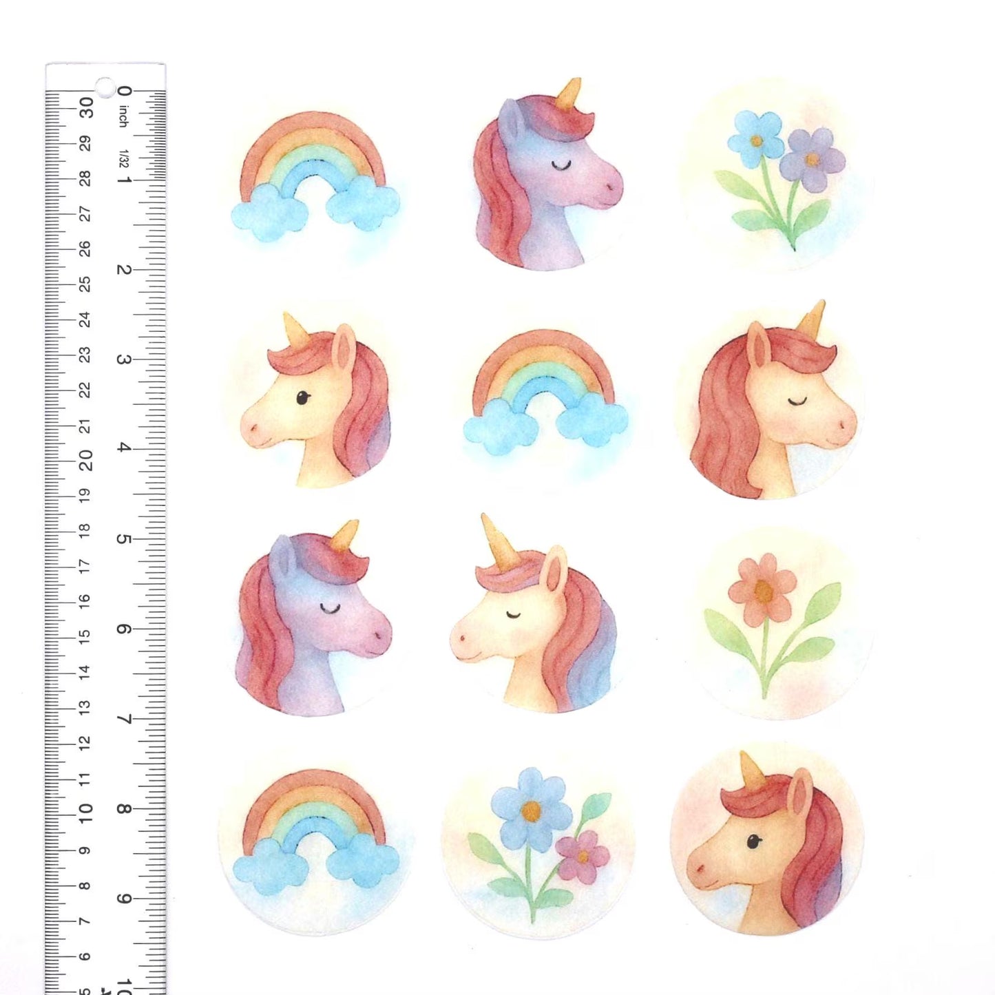 Unicorn Cupcake Toppers (12)