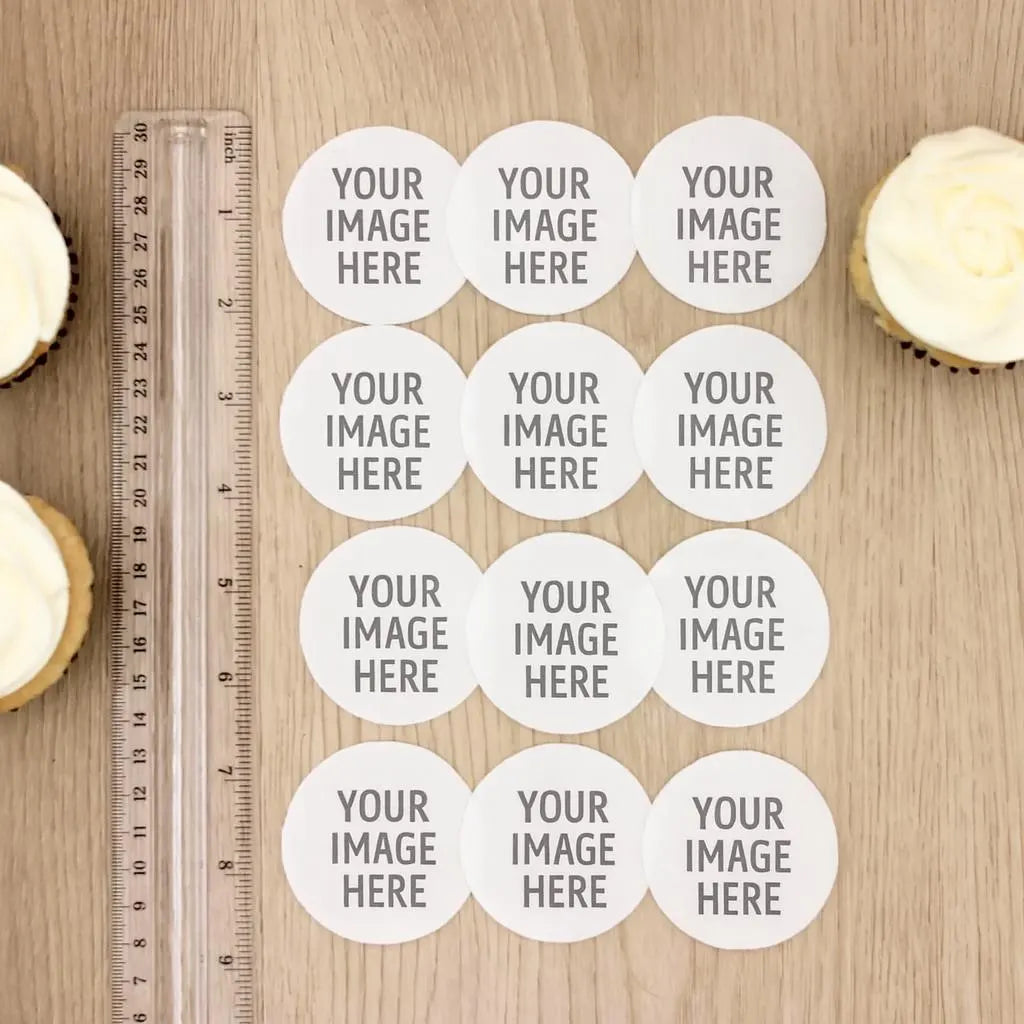 Custom Cupcake Toppers - 2" Pre-Cut Image (12 count)