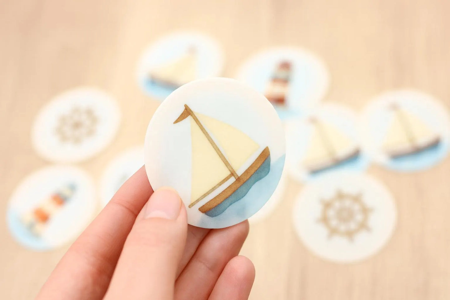 Nautical Cupcake Toppers (12)