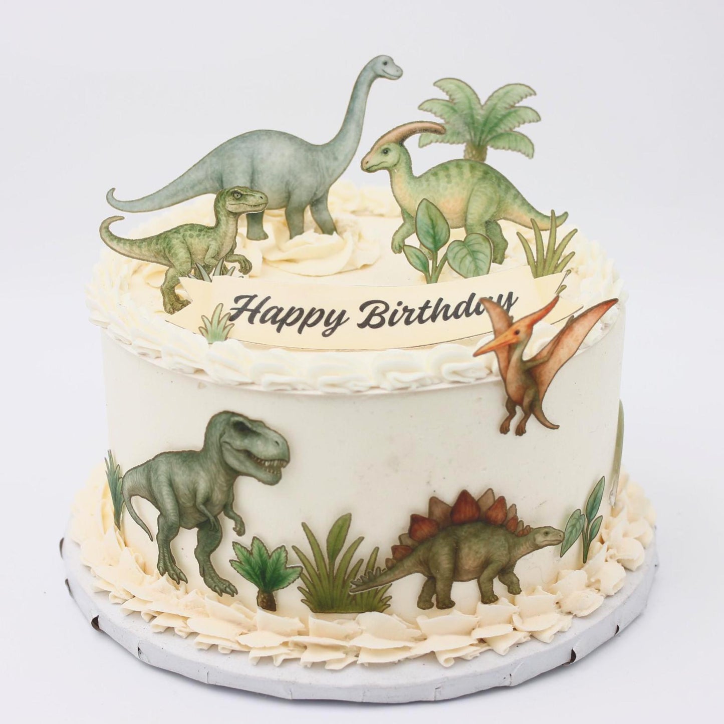 Dinosaur Edible Cupcake/ Cookie/Drink Toppers, Edible Wafer Paper