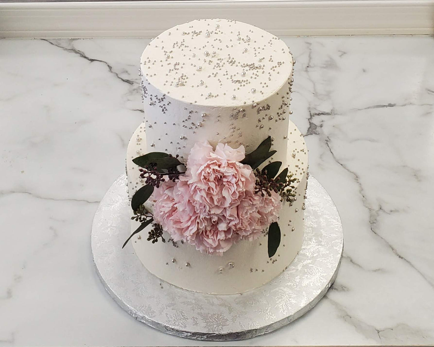 2-Tier Silver Dragees