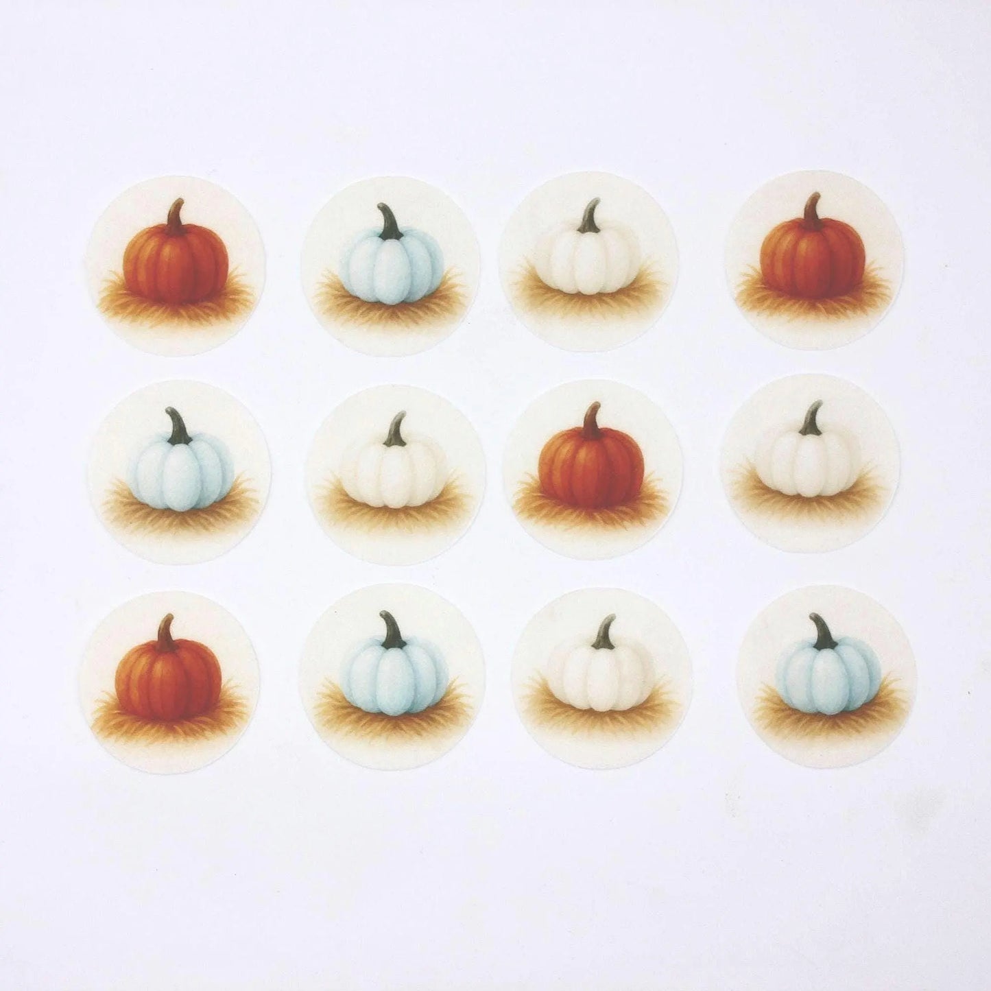 Pumpkin Cupcake Toppers (12)