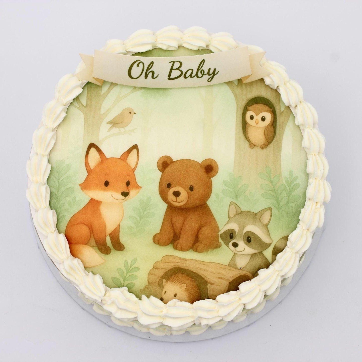 Woodland Cake Toppers: Baby Shower & Birthday (Edible Forest Animals)