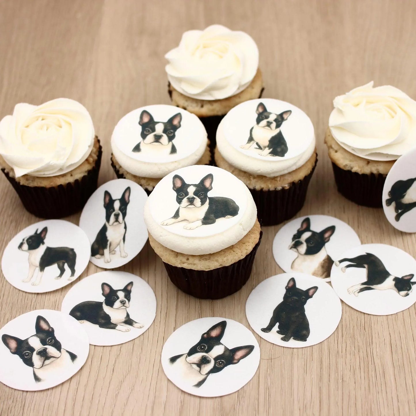 French Bulldog Cupcake Toppers (12)