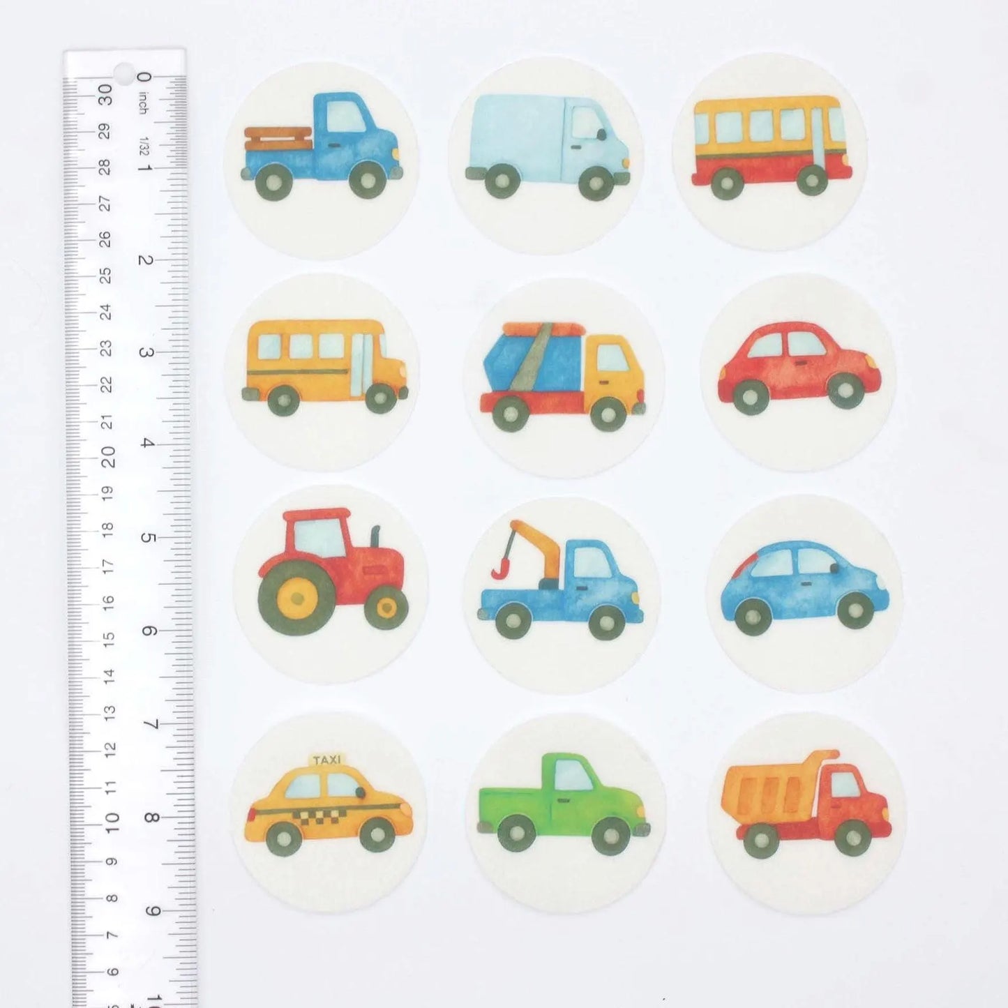 Cars and Trucks Cupcake Toppers (12)