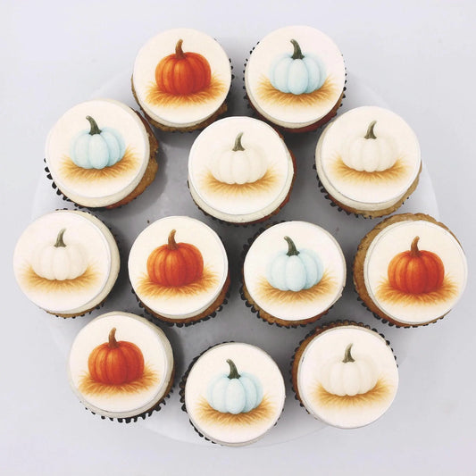 Pumpkin Cupcake Toppers (12)