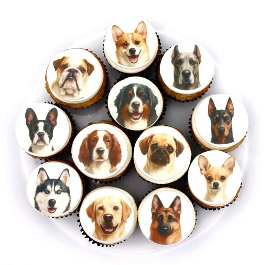 Dog Breed Cupcake Toppers (12)