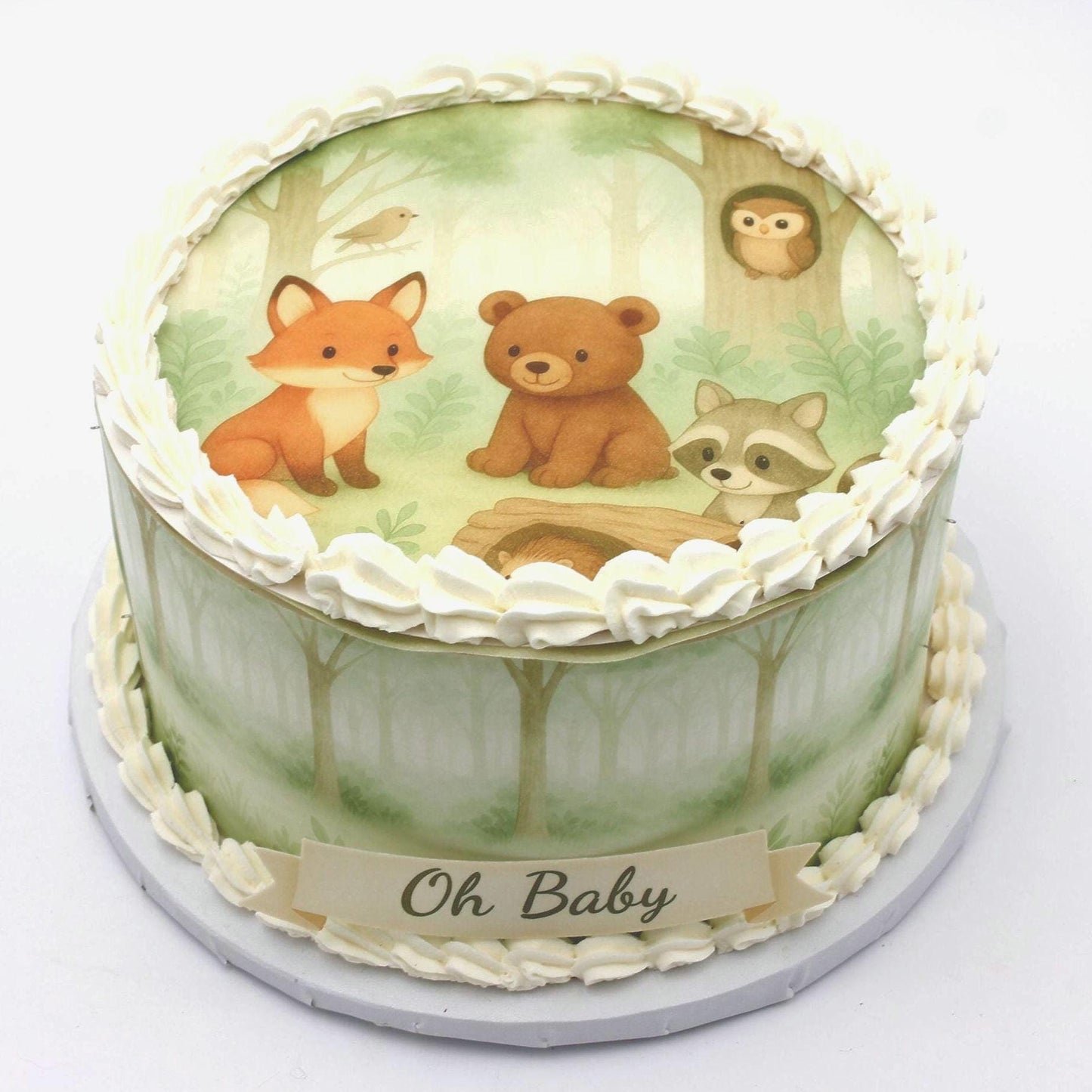 Woodland Cake Toppers: Baby Shower & Birthday (Edible Forest Animals)