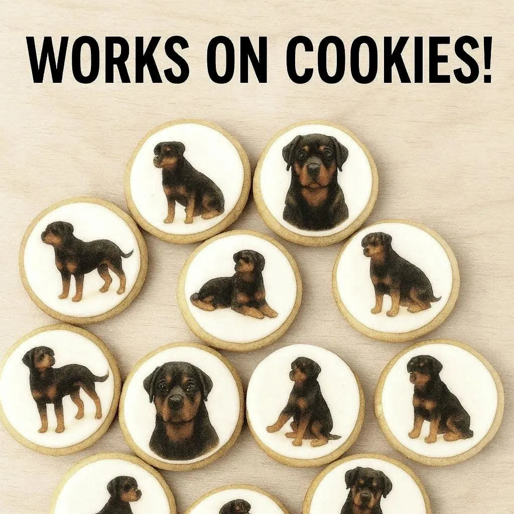 Rottweiler Cupcake Toppers (12)