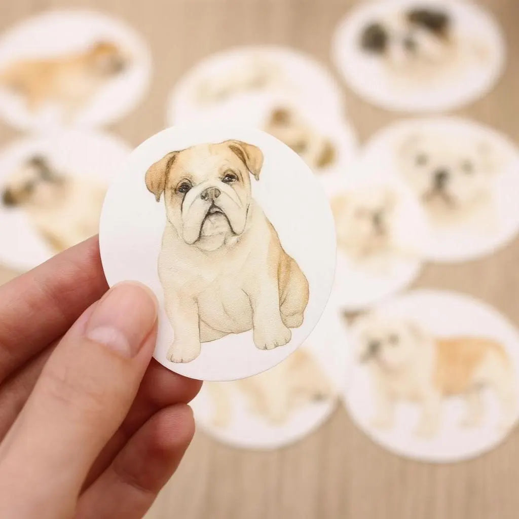 Bulldog Cupcake Toppers (12)