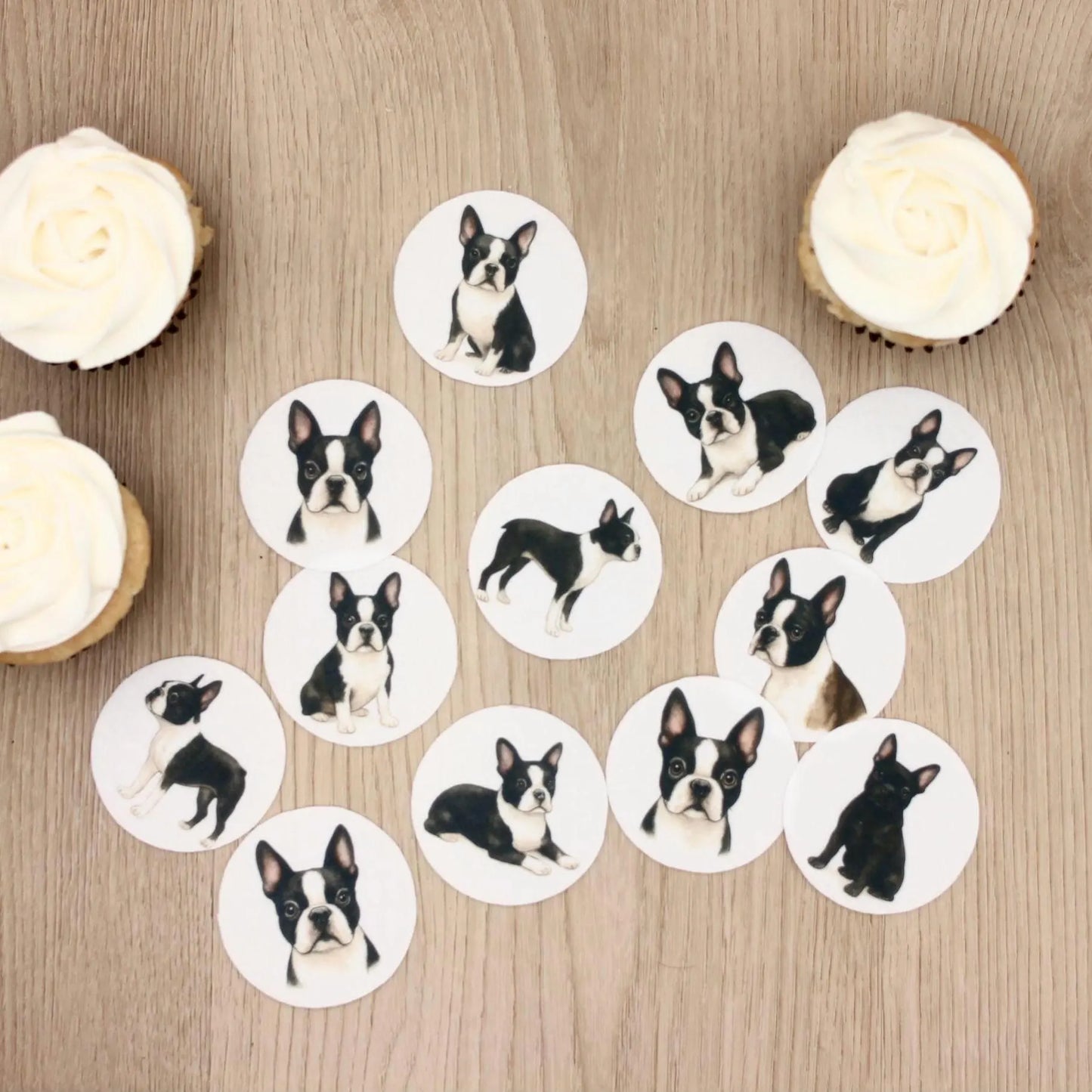 French Bulldog Cupcake Toppers (12)