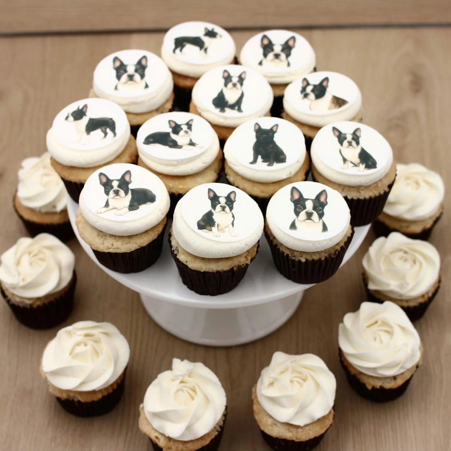 French Bulldog Cupcake Toppers (12)