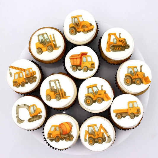 Construction Cupcake Toppers (12)