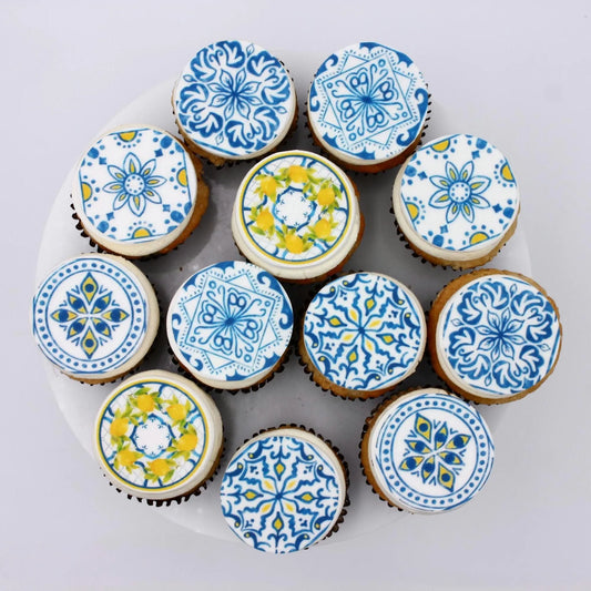 Mediterranean Cupcake Toppers (12)