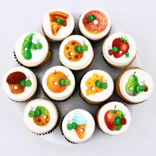 Caterpillar Cupcake Toppers (12)