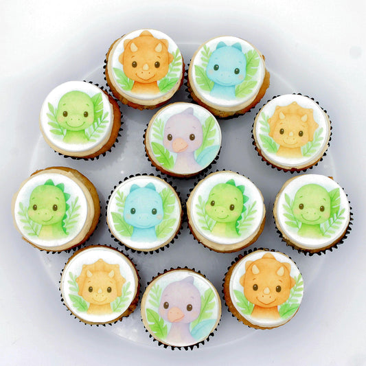 Baby Dinosaur Cupcake Toppers (12)