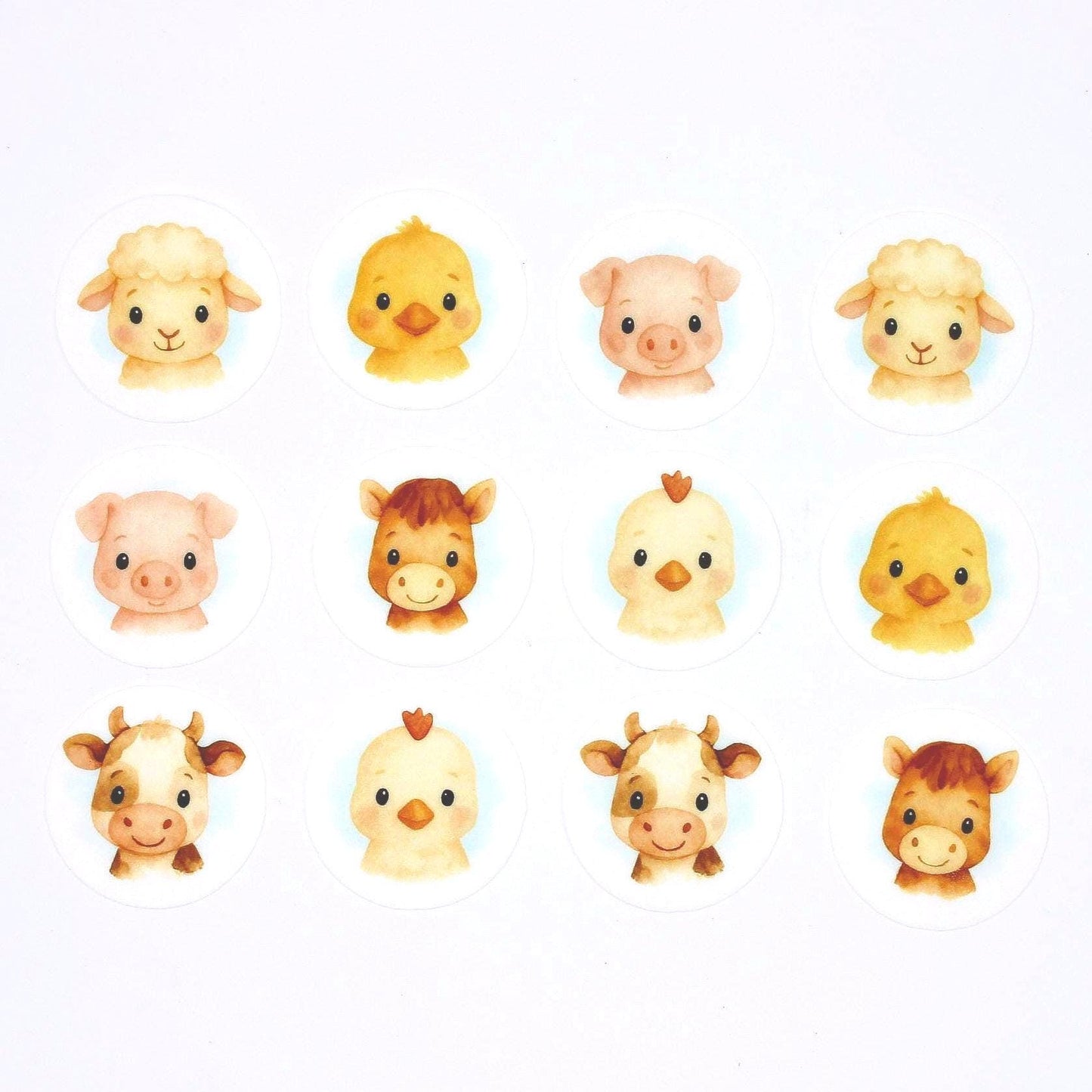Farm Animal Toppers - Edible Paper Toppers
