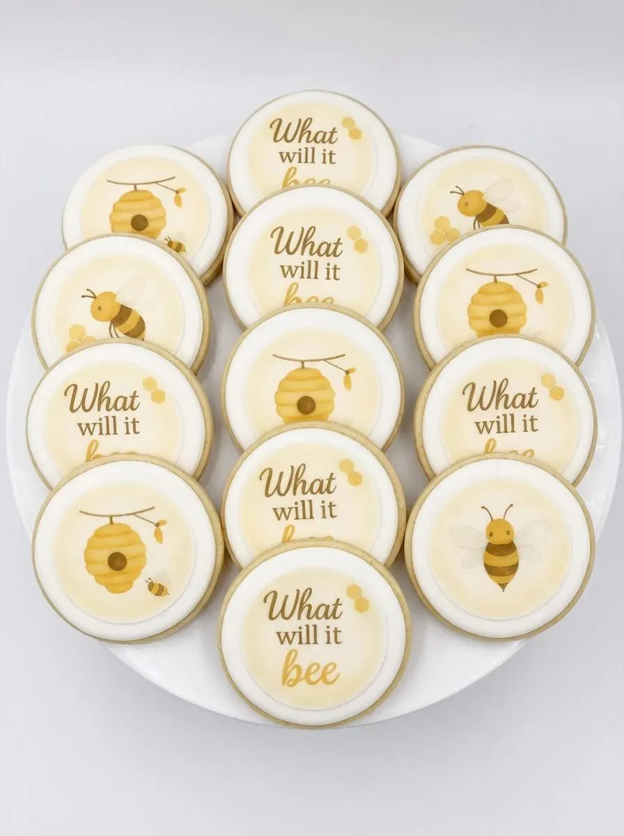 Bee Gender Reveal 2.5” Cookies