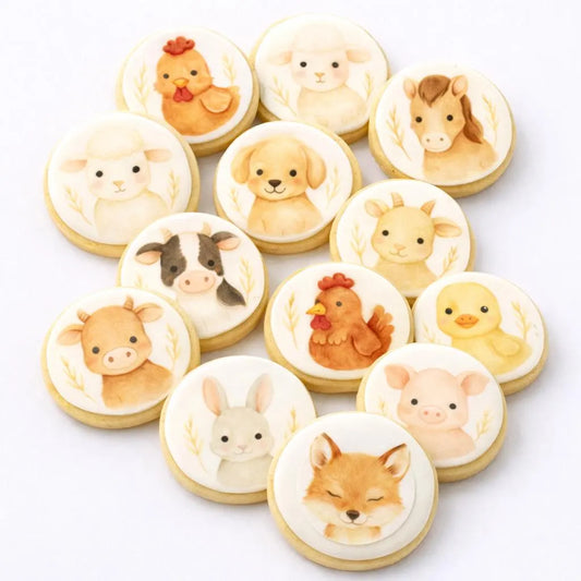 Farm Animal Sugar Cookie 2.5” Cookies