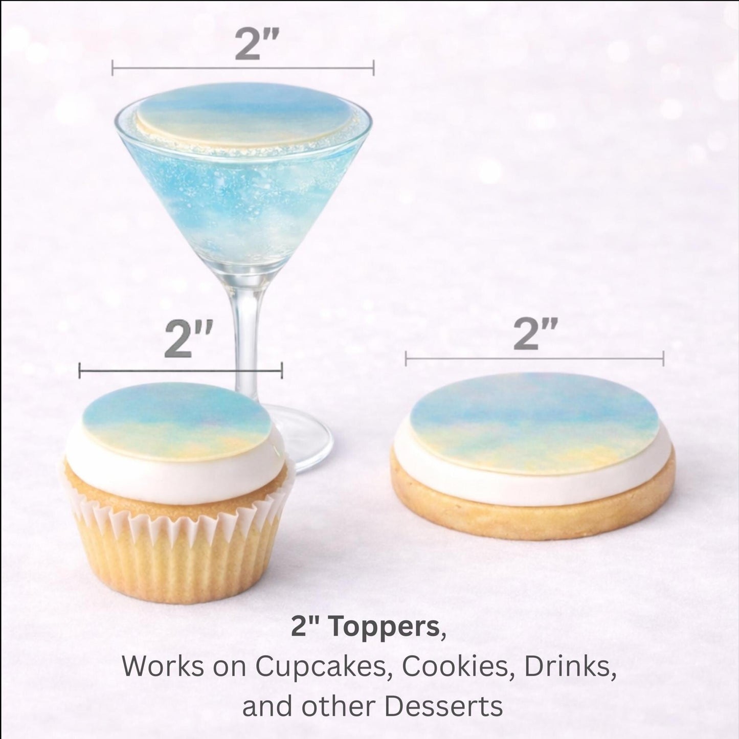 Fox -Edible Wafer Paper Topper (12 pc) Edible Cupcake/ Cookie/Drink Toppers