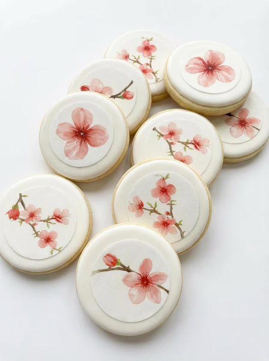 Cherry Blossom Floral 2.5” Cookies