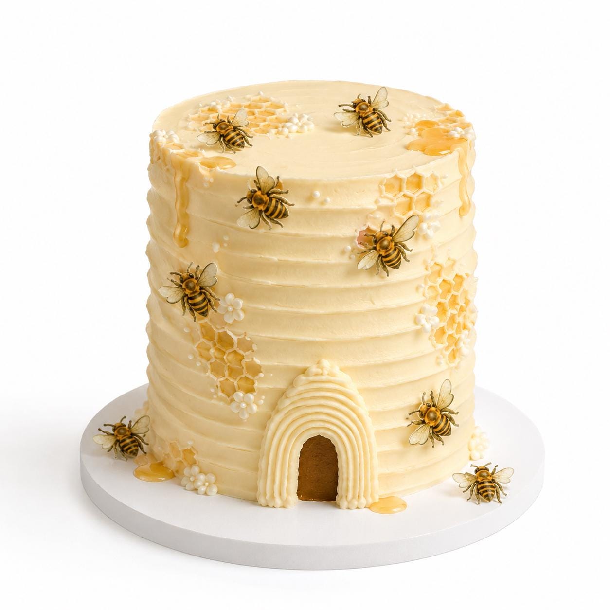 Honeybees (35) cutout Edible Cupcake/ Cookie/Drink Toppers, Edible Wafer Paper