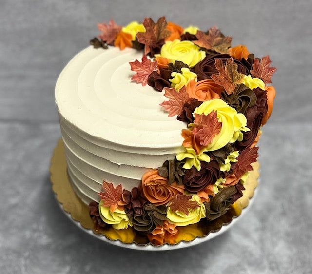 Fall Leaf Rosette – CC Cakes